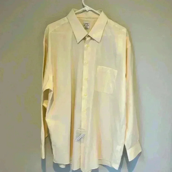 Pronto Uomo Men’s Non Iron Classic Button Up Dress Shirt Size 18/34-35 NEW - Picture 2 of 16